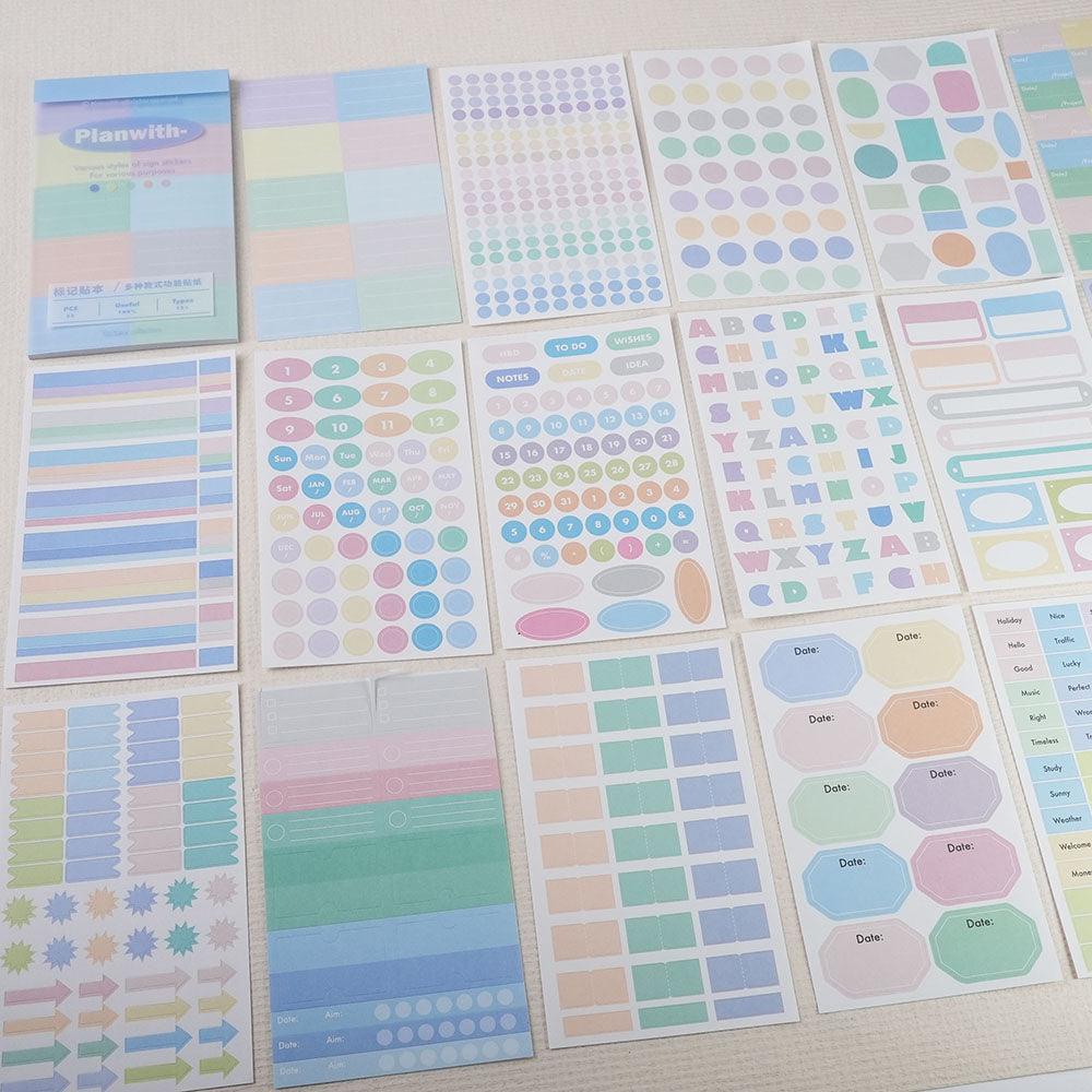 RosyPosy multifunctional learning key mark stickers classification index mark convenience stickers - CHL-STORE 