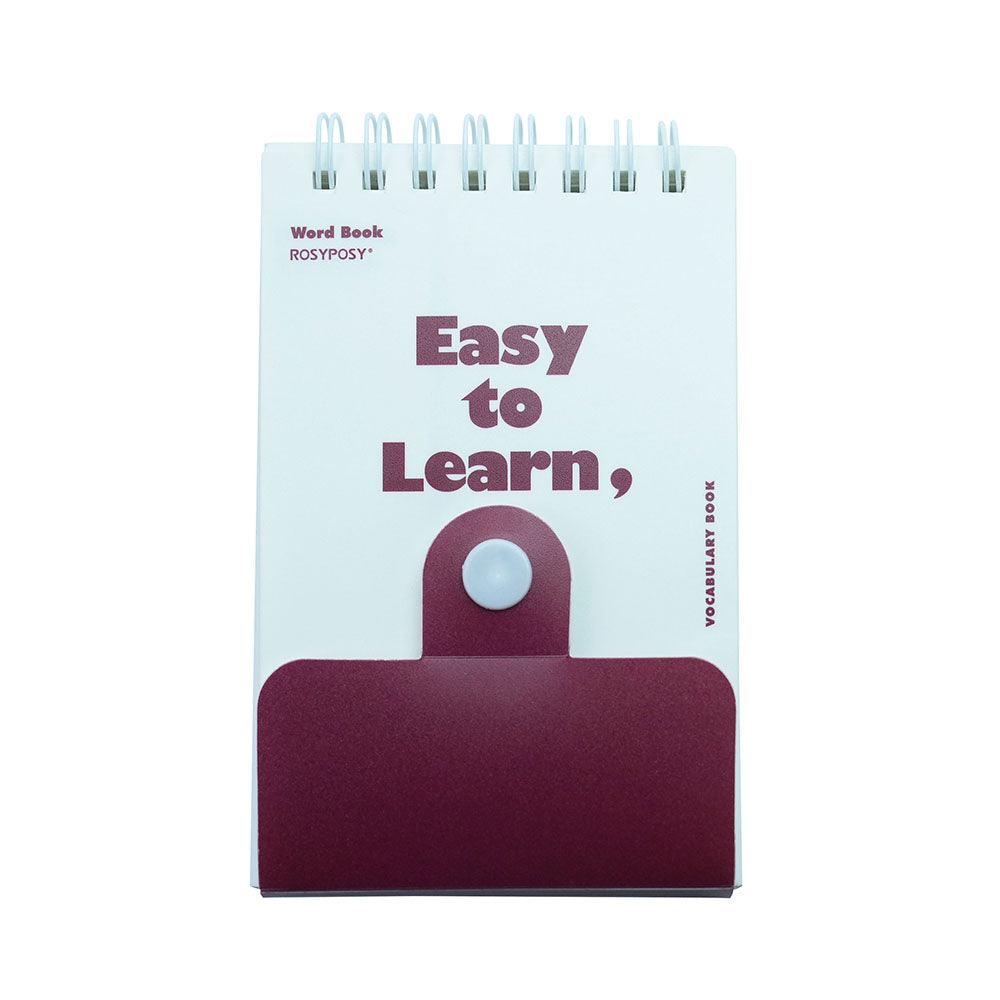 RosyPosy stand-up word notebook oh series easy series Klein blue burgundy red word book essential for memorizing words - CHL-STORE 