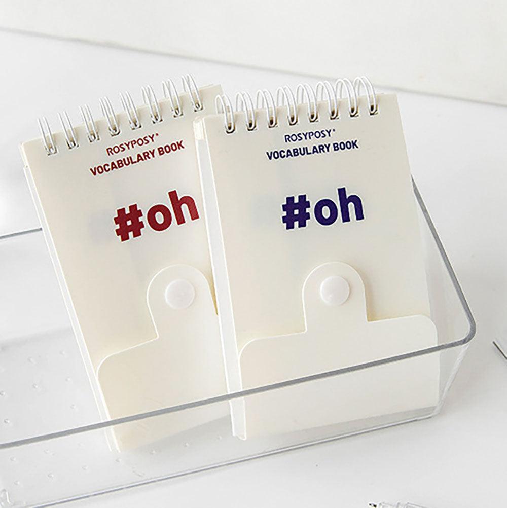 RosyPosy stand-up word notebook oh series easy series Klein blue burgundy red word book essential for memorizing words - CHL-STORE 