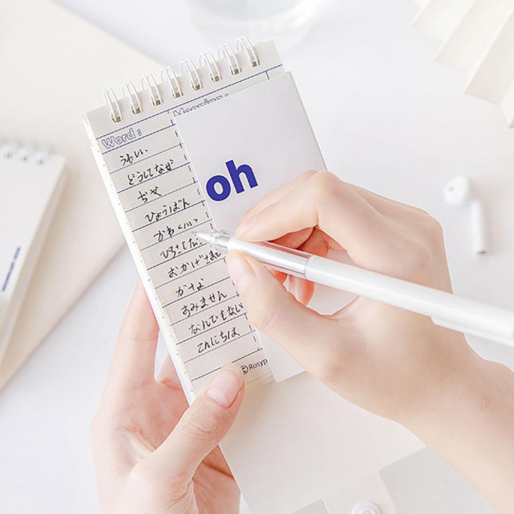RosyPosy stand-up word notebook oh series easy series Klein blue burgundy red word book essential for memorizing words - CHL-STORE 