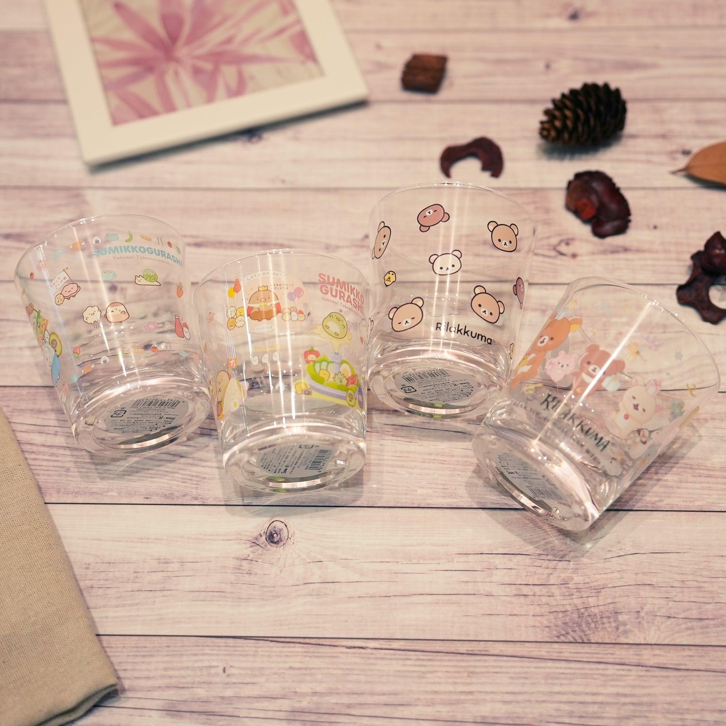 San-X Sumikko Gurashi Joint Rilakkuma Sumikko Gurashi Acrylic Auxiliary Teacup Mouthwash Cup Water Cup - CHL-STORE 