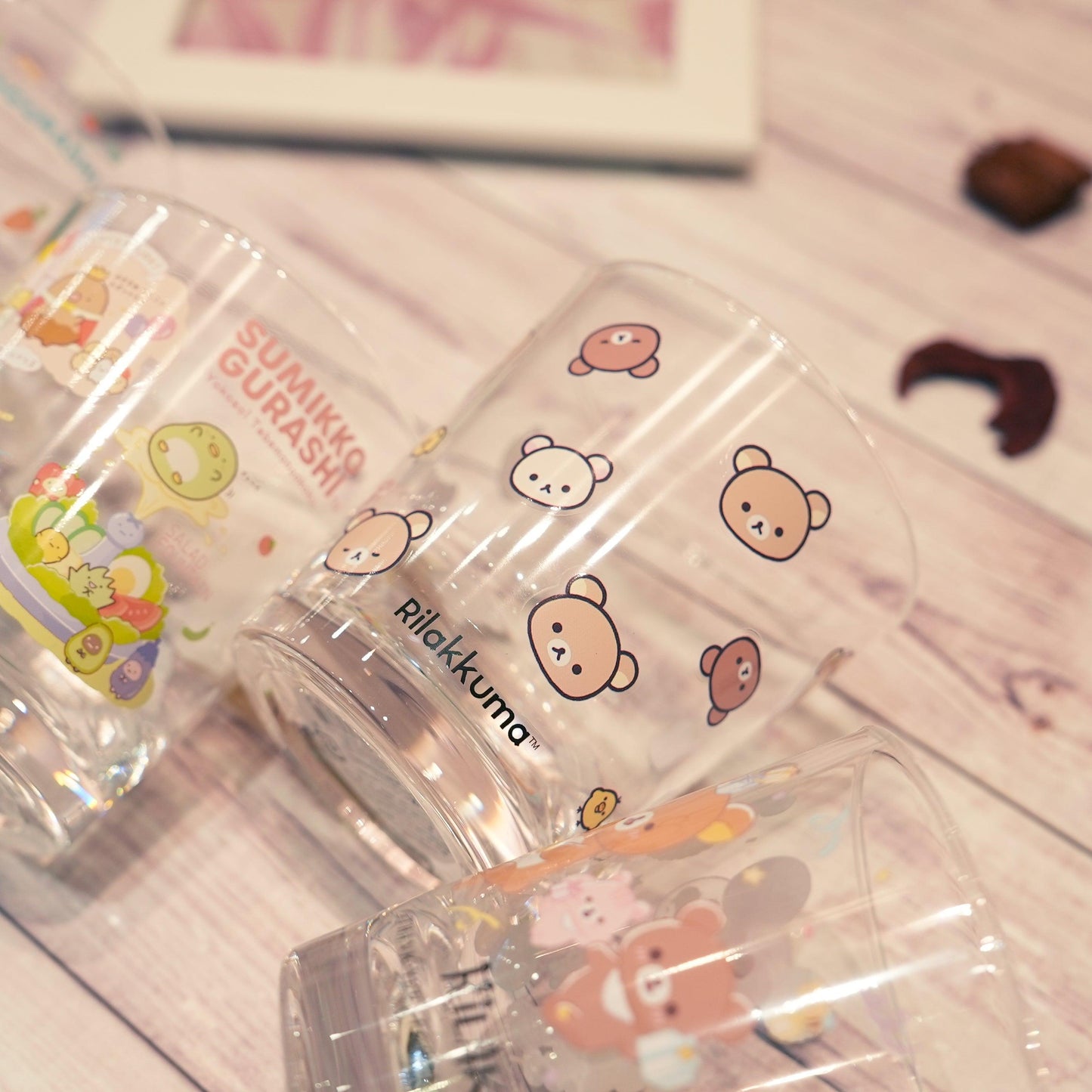 San-X Sumikko Gurashi Joint Rilakkuma Sumikko Gurashi Acrylic Auxiliary Teacup Mouthwash Cup Water Cup - CHL-STORE 
