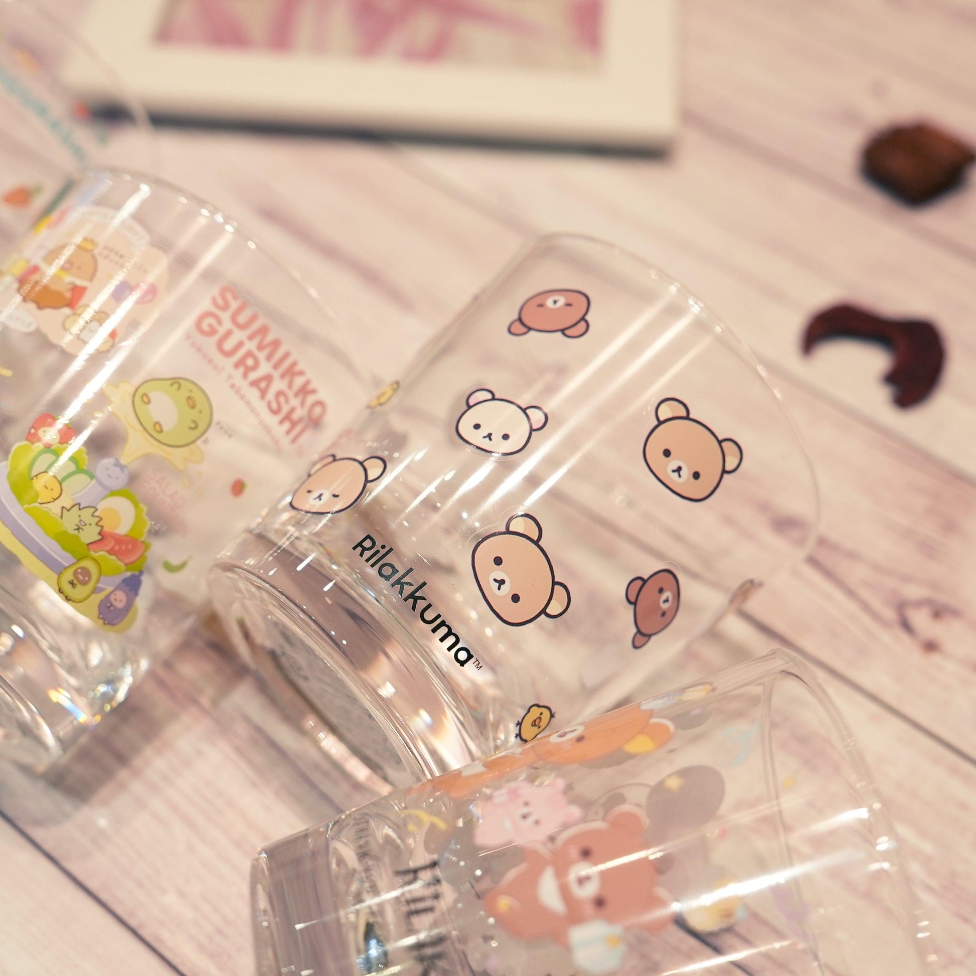 San-X Sumikko Gurashi Joint Rilakkuma Sumikko Gurashi Acrylic Auxiliary Teacup Mouthwash Cup Water Cup - CHL-STORE 