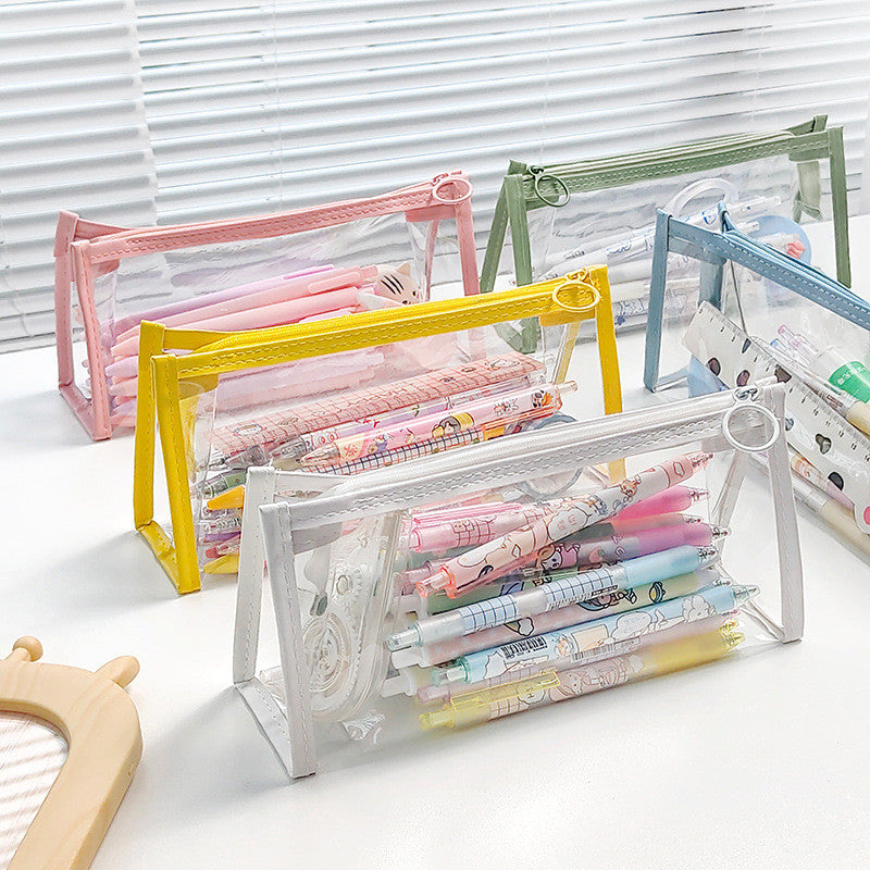 Girly Chic Transparent Multi-Use Storage Bag with Zipper