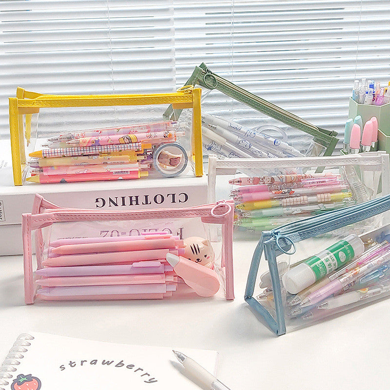 Girly Chic Transparent Multi-Use Storage Bag with Zipper