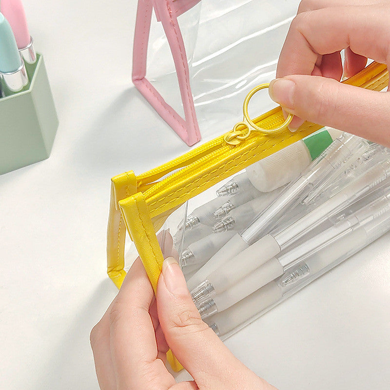 Girly Chic Transparent Multi-Use Storage Bag with Zipper