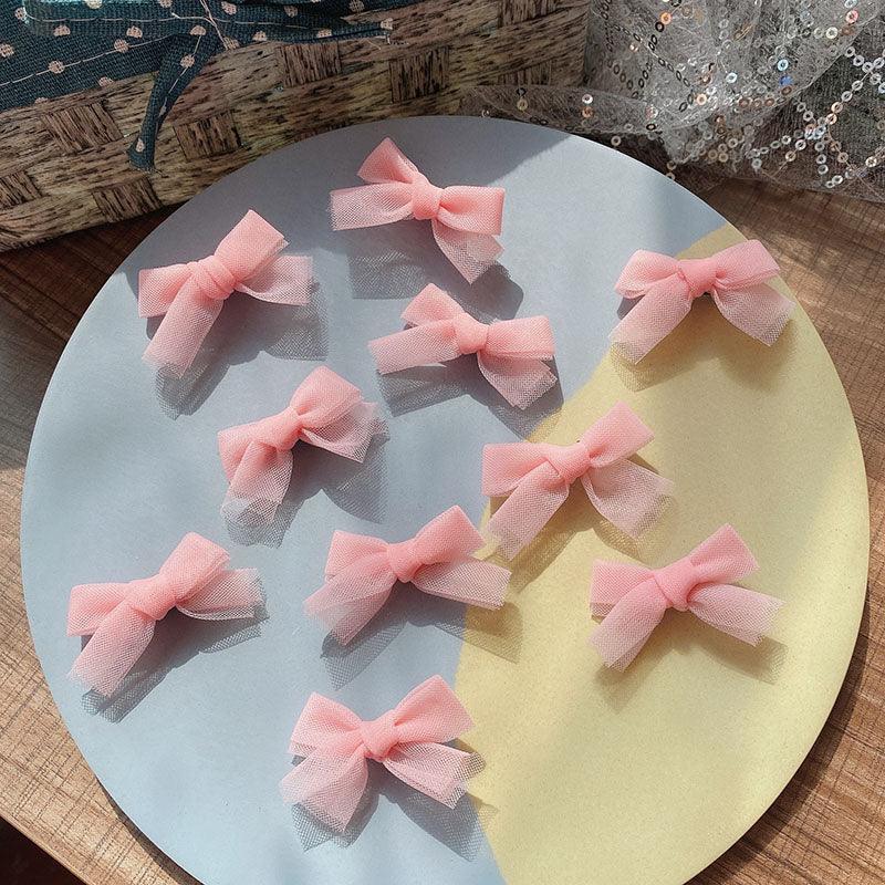 Simple and cute Korean-style hair clip 10pcs with small bow-duckbill clip style design beauty salon cute shape - CHL-STORE 