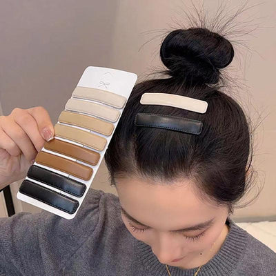 Spring Sense Rectangular Handmade Broken Hair Bangs Hair Clip 8-Piece Set Color System Brown Color System Candy Color System Hair Accessories Styling Accessories - CHL-STORE 