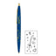 Sun-Star X BIC S46507 CLIC Gold Sailor Moon 0.5mm Tinta Hitam Tinta Tinta Bermer telah Pemodelan Pena berminyak