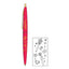 Sun-Star X BIC S46507 CLIC Gold Sailor Moon 0.5mm Tinta Hitam Tinta Tinta Bermer telah Pemodelan Pena berminyak