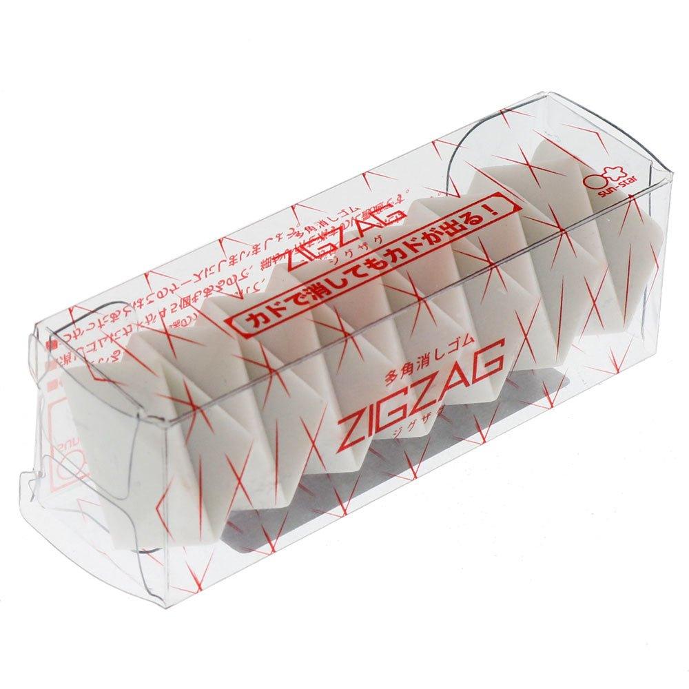 SUN-STAR ZIGZAG multi-angle eraser sharp corner design eraser green eraser white model black model - CHL-STORE 