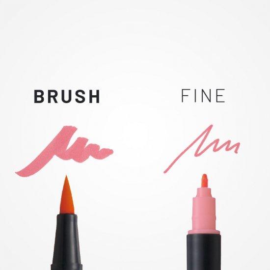 Tombow AB-T แปรงสีสองด้านสีปากกาคู่ปลายคู่ปากกาสีปากกาสีคู่สีปากกาสี