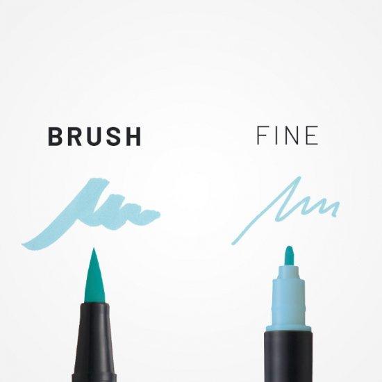 Tombow AB-T แปรงสีสองด้านสีปากกาคู่ปลายคู่ปากกาสีปากกาสีคู่สีปากกาสี