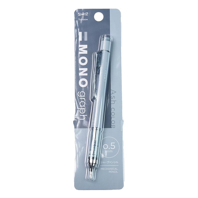 TOMBOW MONO graph Misty Gray Limited 0.5mm 0.3mm Mechanical Pencil + Eraser Japan Limited Edition Taupe Sage Green Iron Gray Lavender Purple - CHL-STORE 