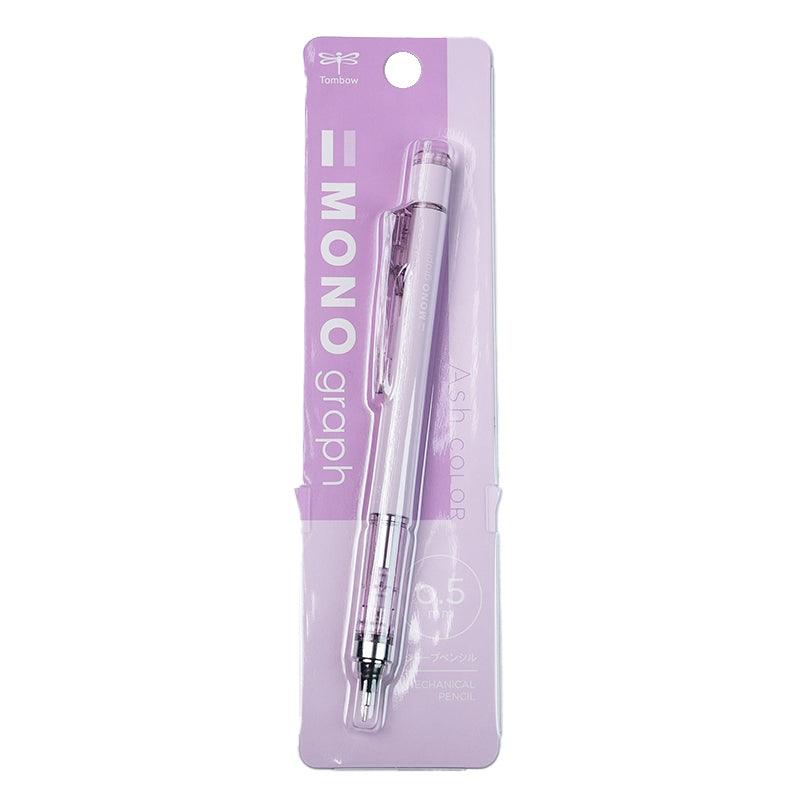 TOMBOW MONO graph Misty Gray Limited 0.5mm 0.3mm Mechanical Pencil + Eraser Japan Limited Edition Taupe Sage Green Iron Gray Lavender Purple - CHL-STORE 