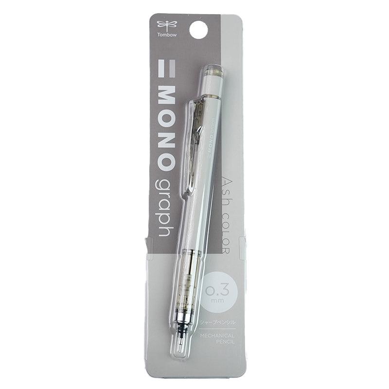 TOMBOW MONO graph Misty Gray Limited 0.5mm 0.3mm Mechanical Pencil + Eraser Japan Limited Edition Taupe Sage Green Iron Gray Lavender Purple - CHL-STORE 