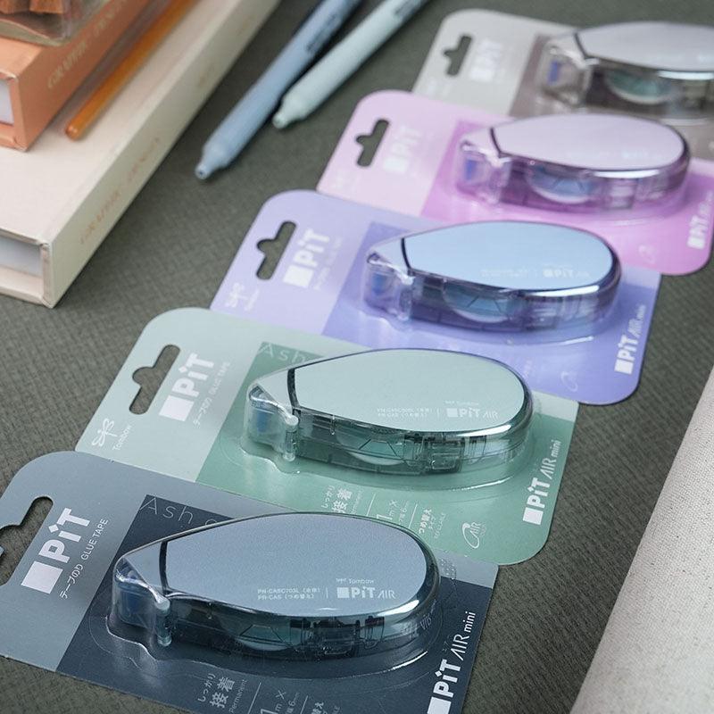 TOMBOW Pit AIR mini Misty gray limited double-sided tape, a total of 5 colors, taupe, sage green, iron gray, lavender, lavender purple - CHL-STORE 