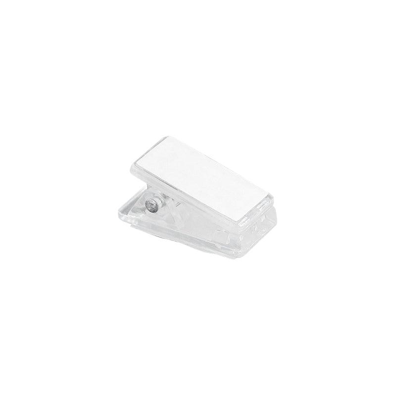 Transparent Plastic Badge Holder ID Badge Clip Spring Clip Data Storage Document Plastic Clip Office Supplies NP-H7TRIA-074 - CHL-STORE 