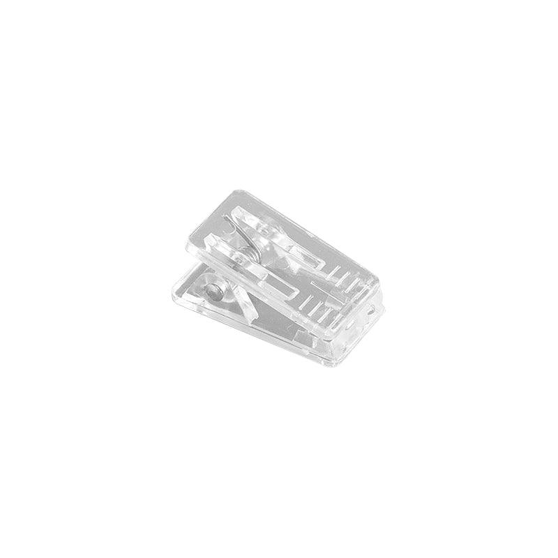 Transparent Plastic Badge Holder ID Badge Clip Spring Clip Data Storage Document Plastic Clip Office Supplies NP-H7TRIA-074 - CHL-STORE 