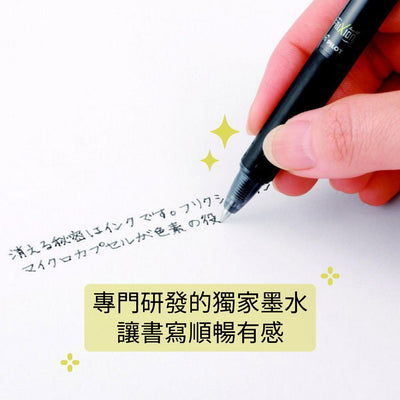 PILOT Knock Erasable Pen 0.5mm, Plaid Barrel, Blue Ink / Refill