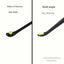 Made in Japan, Green Bell is a spoon-like two-way ear picker. Black G-2174. Clean and refreshing. Rotating silicone brush head ear pick.