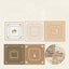 Twilight Tape Venetian Frame Series Roman Style Pocket Decoration Materials 6 Types 80 Pieces White Kraft Paper Frame Hollow Pocket Material Background Base DIY Collage - CHL-STORE 