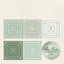 Twilight Tape Venetian Frame Series Roman Style Pocket Decoration Materials 6 Types 80 Pieces White Kraft Paper Frame Hollow Pocket Material Background Base DIY Collage - CHL-STORE 
