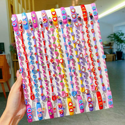 Twisted braids, dirty braids, colored braided hair ropes, children's hair curlers, styling double-head clips, colorful candy colors, popular elements - CHL-STORE 
