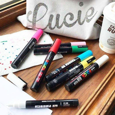 uni POSCA PC-5M ultra-fine advertising pen graffiti pen highlight pen microphone pen marker - CHL-STORE 