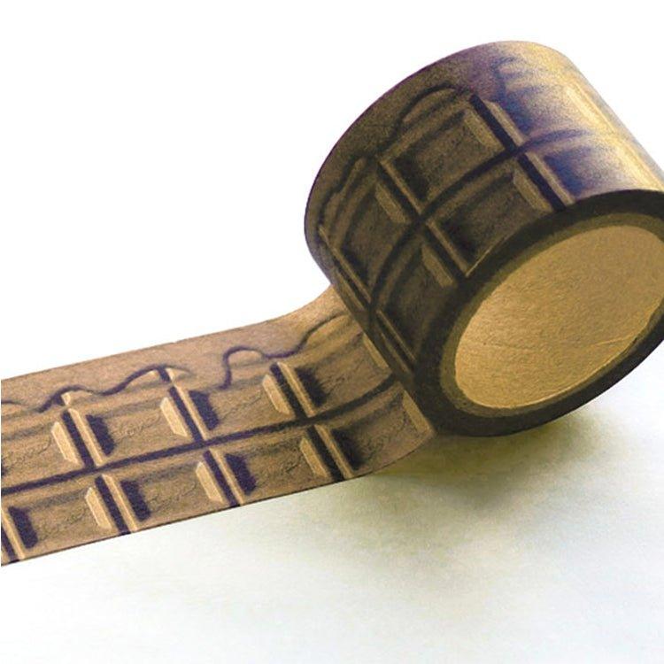 W-craft W02-MK-T0059 Chocolate Paper Tape 30mm Dessert Paper Tape - CHL-STORE 
