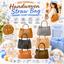 aristella Japanese-Style Handmade Straw Bag – Soft Paper Weave Shoulder Tote / Cinnamoroll Edition