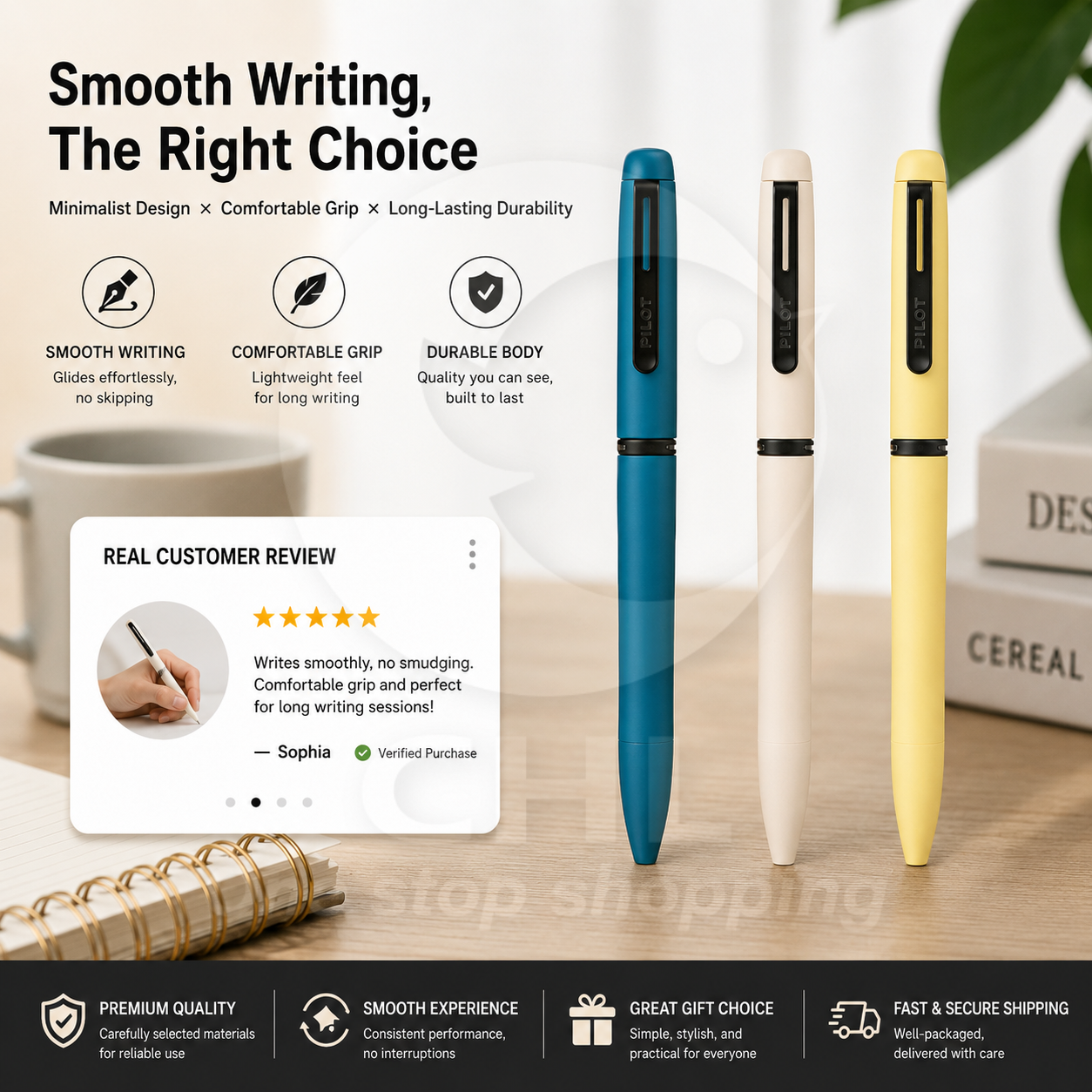 UNI Jetstream Prime 0.5mm Three-color Rotating Ballpoint Pen Retractable Lite Touch Ink