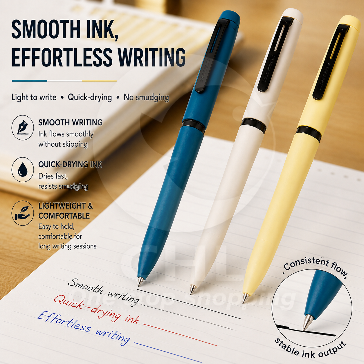 UNI Jetstream Prime 0.5mm Three-color Rotating Ballpoint Pen Retractable Lite Touch Ink