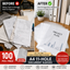 Transparent A4 Document Sleeves - 100 Pack Durable Waterproof Storage