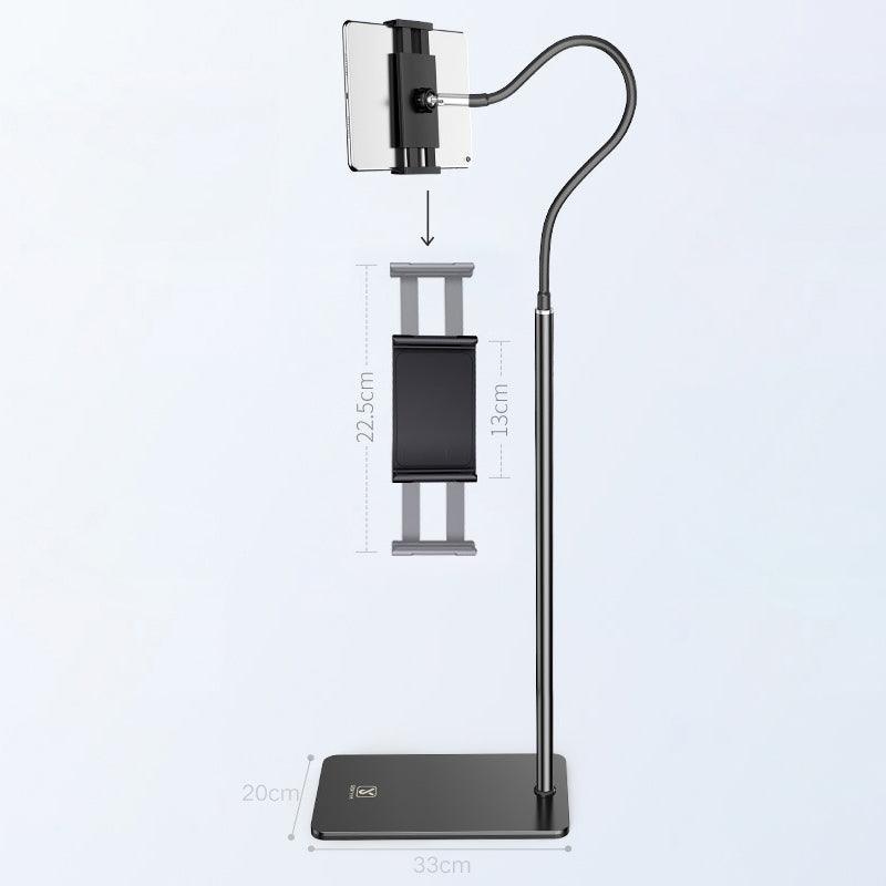Xiaotian Creative lazy live broadcast stand, floor-to-ceiling overhead shooting, Bluetooth remote control, stand fill light, aggravated base, universal for mobile phones and tablets - CHL-STORE 