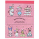Sanrio popular characters MEMO character collection Little twin stars Hello Kitty Pom Pom Purin Take it with you Note paper