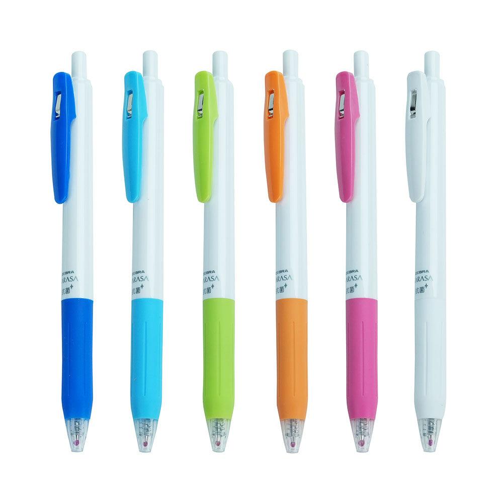 Zebra Sarasa antibacterial black ink ballpoint pen 0.5mm multi-color pen holder antibacterial stationery office and study stationery STA-JJ15W-K - CHL-STORE 