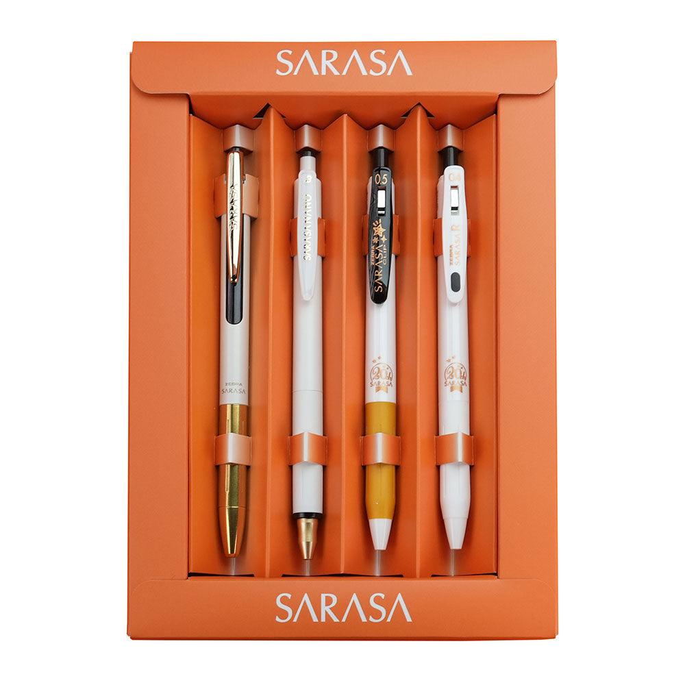 ZEBRA Sarasa Clip GRAND 0.5mm Limited 20th Anniversary Platinum Gel Pen Limited Single Only Limited Set of 4 - CHL-STORE 