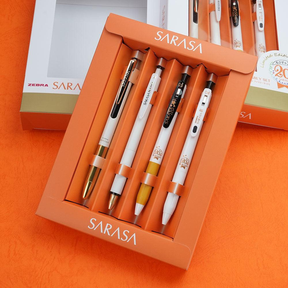 ZEBRA Sarasa Clip GRAND 0.5mm Limited 20th Anniversary Platinum Gel Pen Limited Single Only Limited Set of 4 - CHL-STORE 