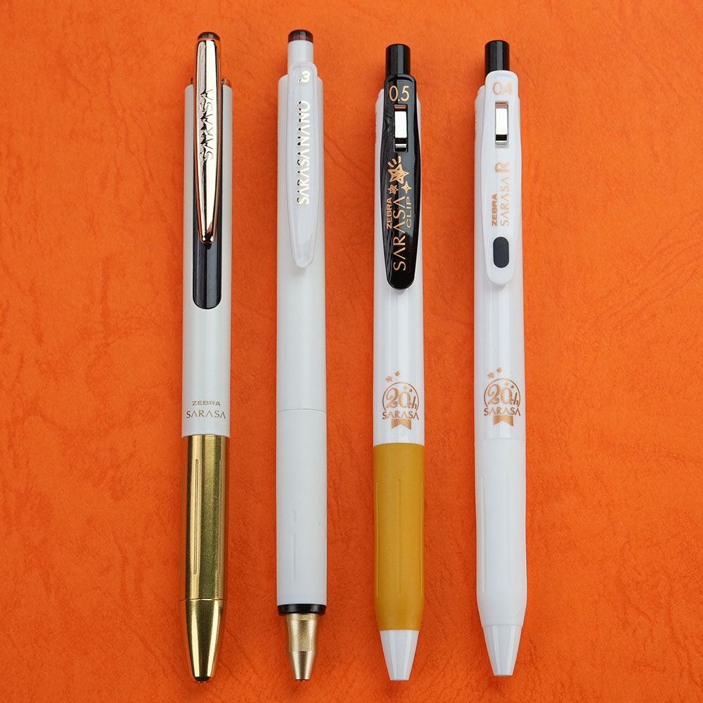 ZEBRA Sarasa Clip GRAND 0.5mm Limited 20th Anniversary Platinum Gel Pen Limited Single Only Limited Set of 4 - CHL-STORE 