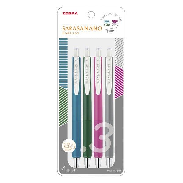 Zebra Sarasa Nano 0.3 mm Nuevo neutral Pen Retro Rell Relling Combination Combination Set