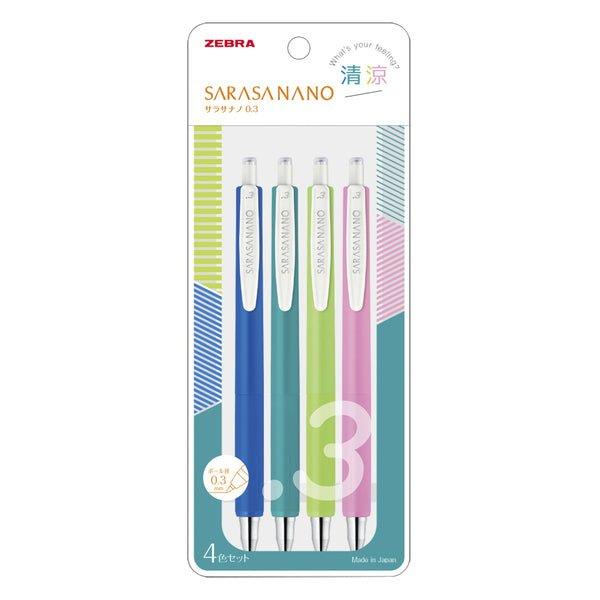 Zebra Sarasa Nano 0.3 mm Nuevo neutral Pen Retro Rell Relling Combination Combination Set