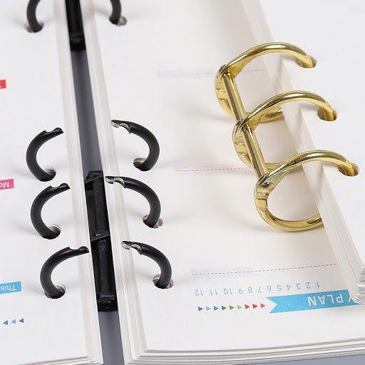 3-hole loose-leaf ring 3-ring storage ring Metal ring A6 A5 suitable - CHL-STORE 