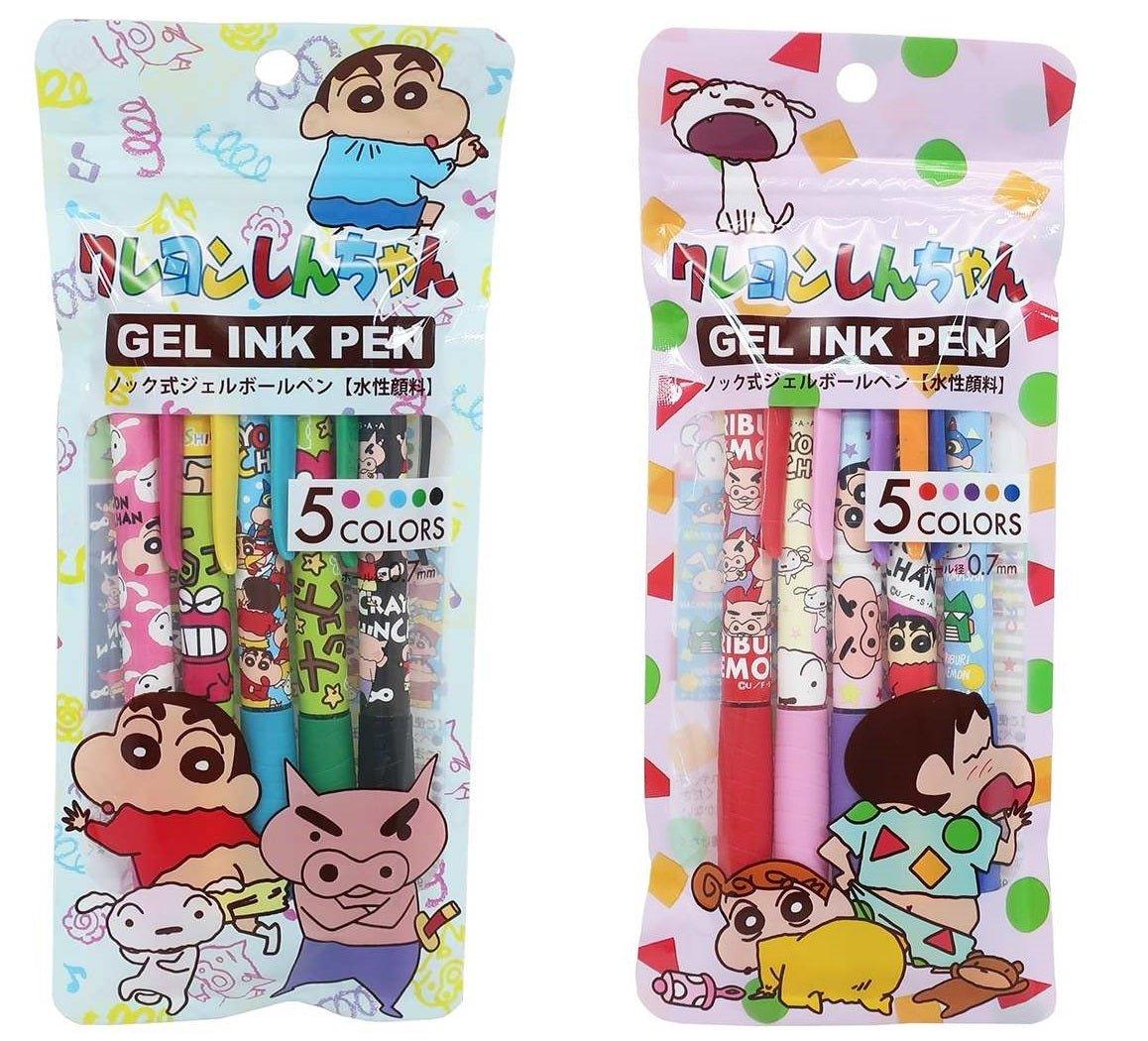 AI PLANNING Crayon Shin-chan 0.7mm Gel Pen 5 Sets K-9800 - CHL-STORE 