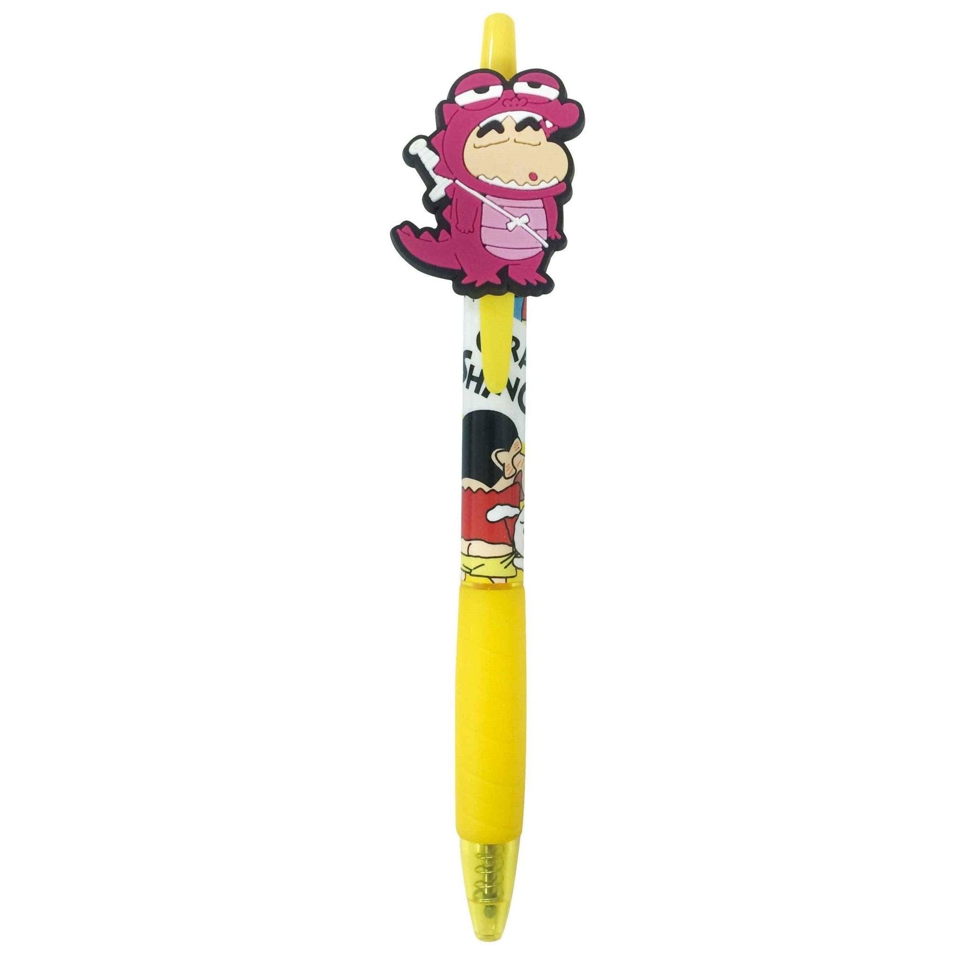 AI PLANNING Crayon Shin-chan 0.7MM Gel Pen Ballpoint Pen 2nd Bullet With Cute Pen Clip Doll - CHL-STORE 