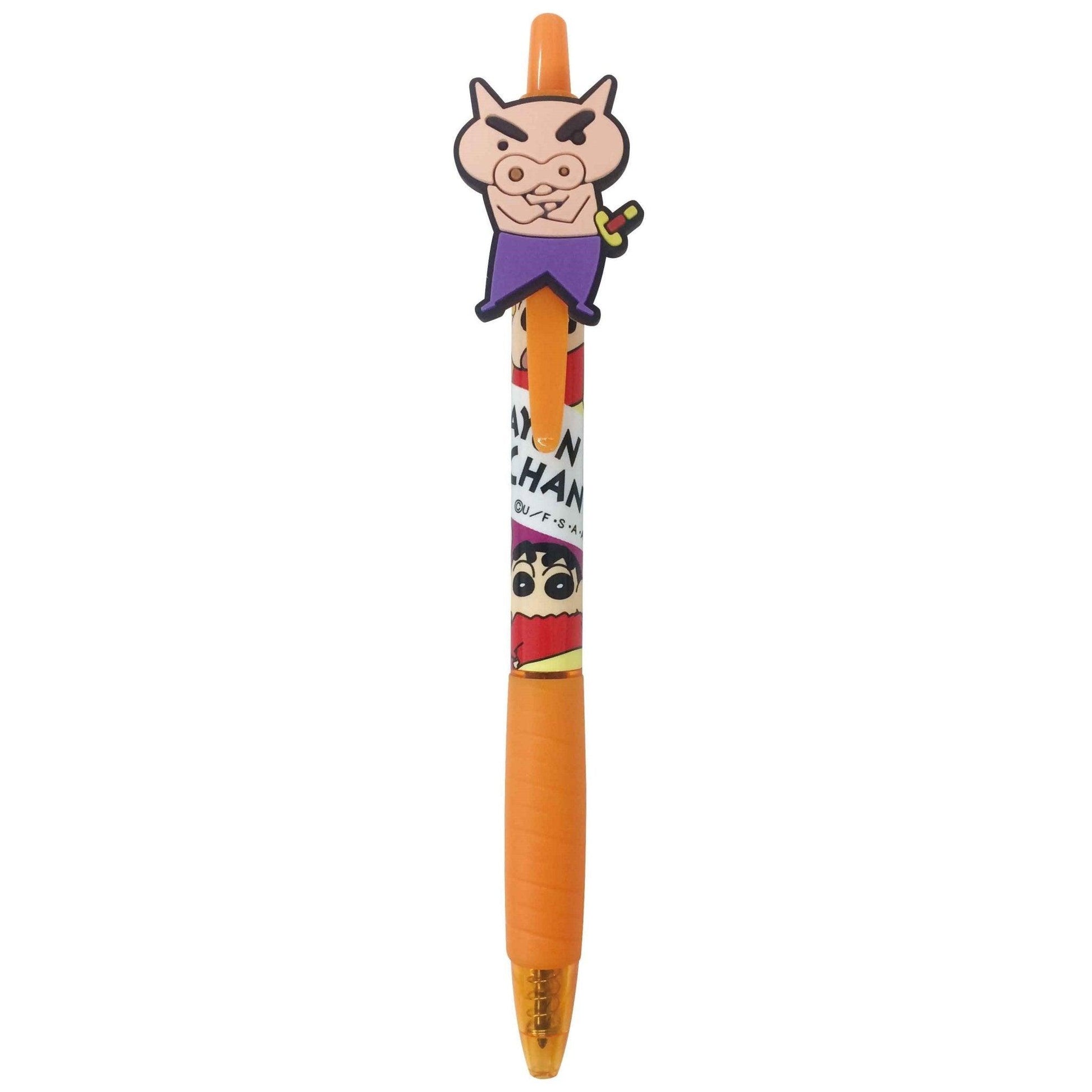 AI PLANNING Crayon Shin-chan 0.7MM Gel Pen Ballpoint Pen 2nd Bullet With Cute Pen Clip Doll - CHL-STORE 