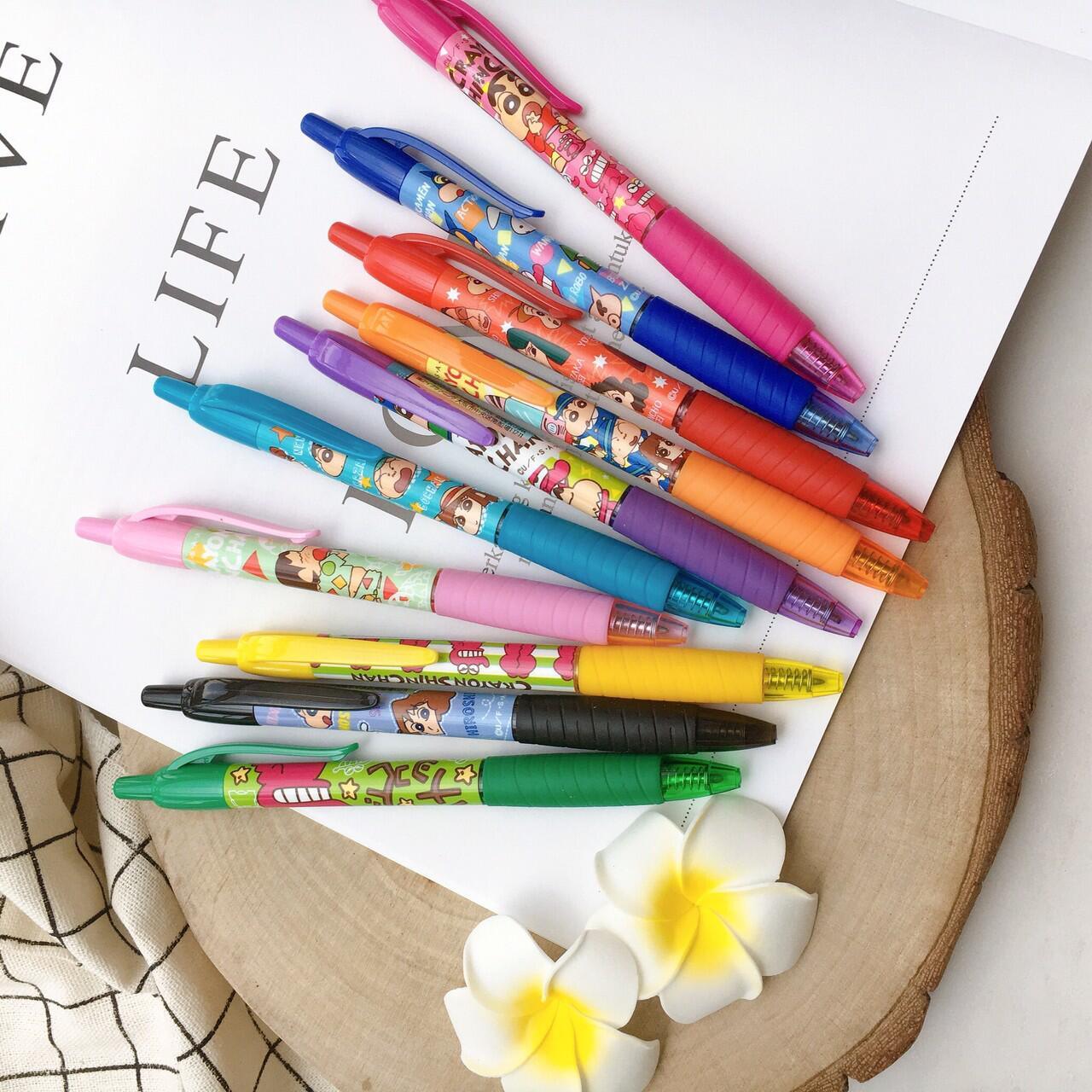 AI PLANNING K-6550 Crayon Shin-chan Series 0.7MM Gel Pen With Cute Pen Clip - CHL-STORE 