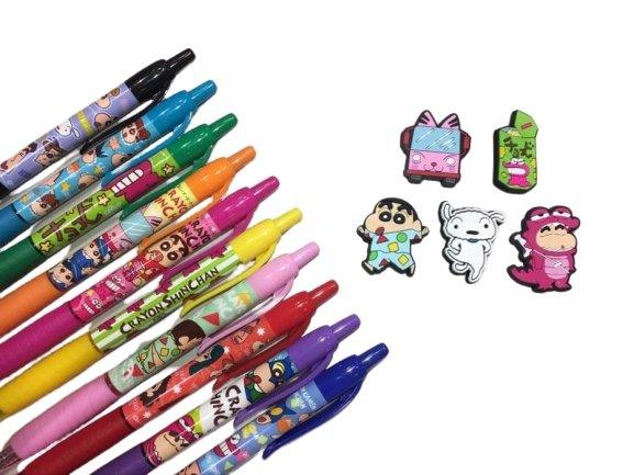 AI PLANNING K-6550 Crayon Shin-chan Series 0.7MM Gel Pen With Cute Pen Clip - CHL-STORE 