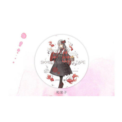 Ancient Fantasy Ink Painting Characters Landscape Heartbeat Series Decorative Handbook Decorative Tape Washi Tape Paper Tape NP-HTEQF-004 - CHL-STORE 