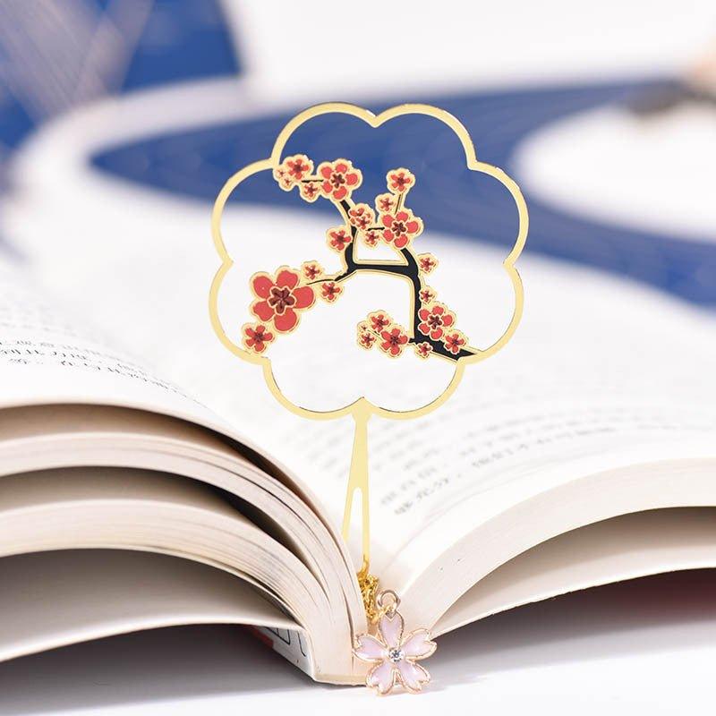 Antique Cultural and Creative Metal Bookmarks Modeling Bookmarks Fan Bookmarks Chinese Style - CHL-STORE 
